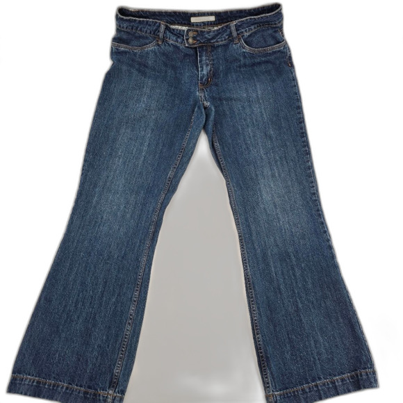 Stetson Women's Mid Rise Wide Leg Blue Denim Jeans Size 18 Regular - Picture 1 of 6